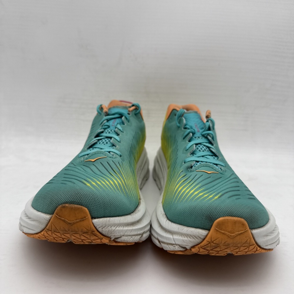 Hoka One One Rincon 3 Mens 11.5D Shoes Green Yellow Running Sneaker 1119395 CEPR - Picture 6 of 16